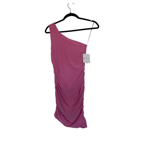 NWT Beyond Yoga Featherweight Carried Away One Shoulder Dress in Pink Bloom, XS - Picture 1 of 6